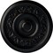 Ekena Millwork Tyrone Ceiling Medallion (Fits Canopies up to 6 3/4"), Hand-Painted Jet Black, 16 1/8"OD x 3/4"P CM16TYBLF - alternate 1